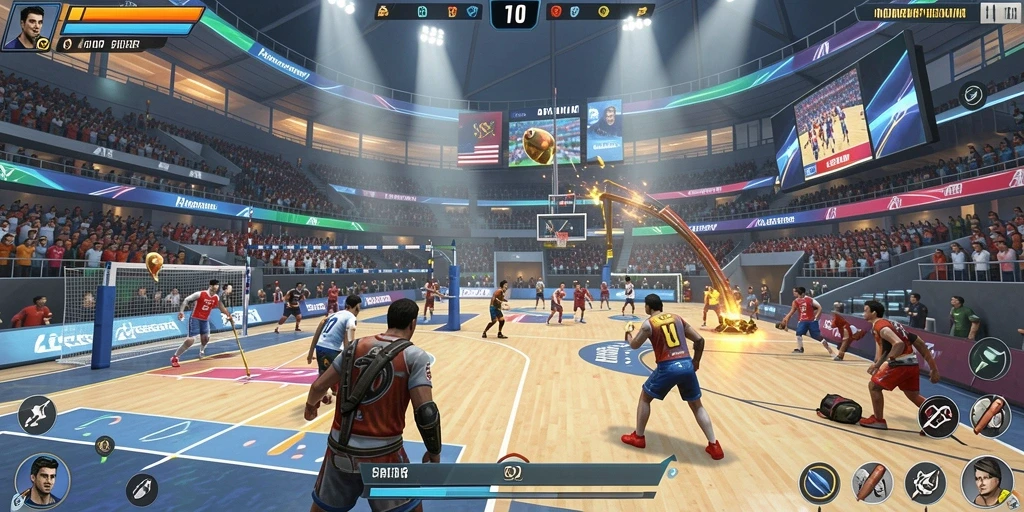 Tangkapan layar yang menampilkan mode multiplayer dalam aksi.