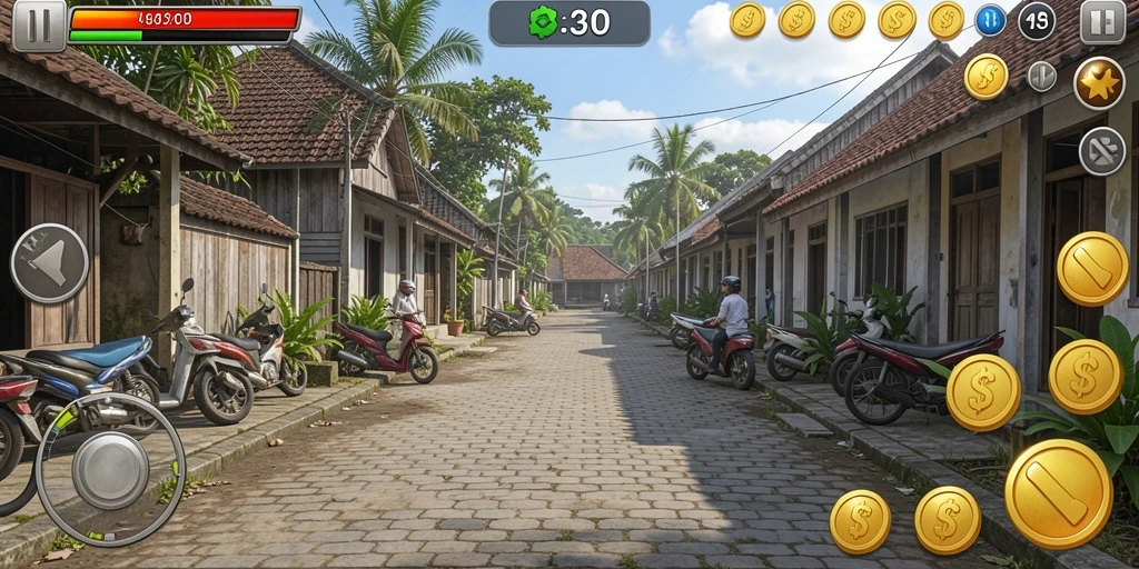 Tangkapan layar menampilkan salah satu level baru yang diperkenalkan dalam pembaruan terbaru.