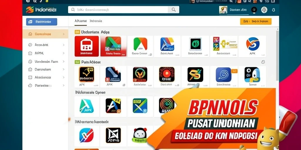 Grafis buah yang cerah dan berwarna-warni.