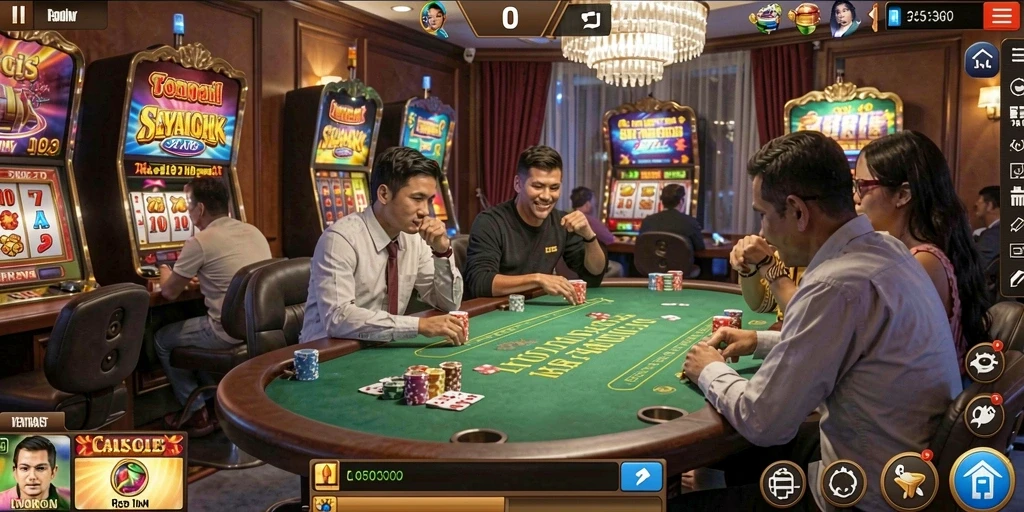 Interaksi multiplayer yang menyenangkan dengan teman.
