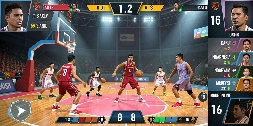 Cuplikan saat pemain berkompetisi dalam mode multiplayer.