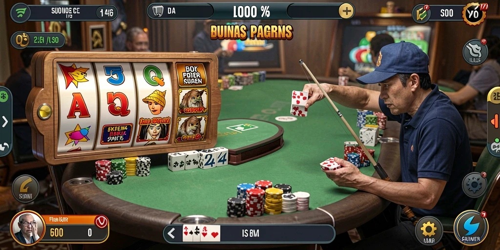 Berbagai jenis permainan poker yang tersedia.