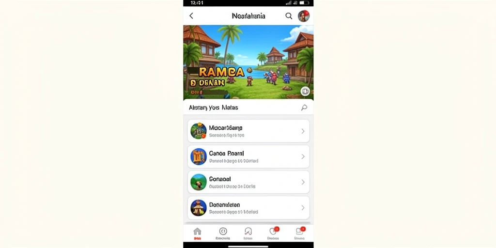 Menu utama yang intuitif dan mudah dinavigasi.